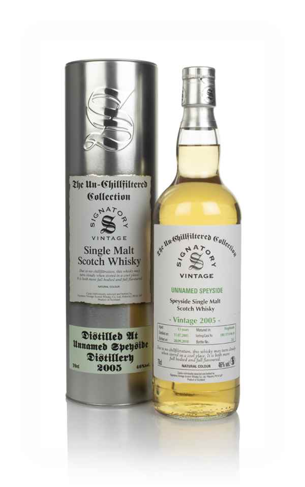Unnamed Speyside 13 Year Old 2005 (casks 17/A106 58) - Un-Chillfiltered Collection (Signatory)