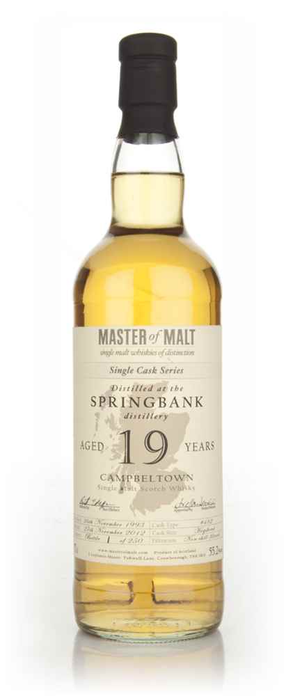 Springbank 19 Year Old Cask 482 - Single Cask (Master of Malt)