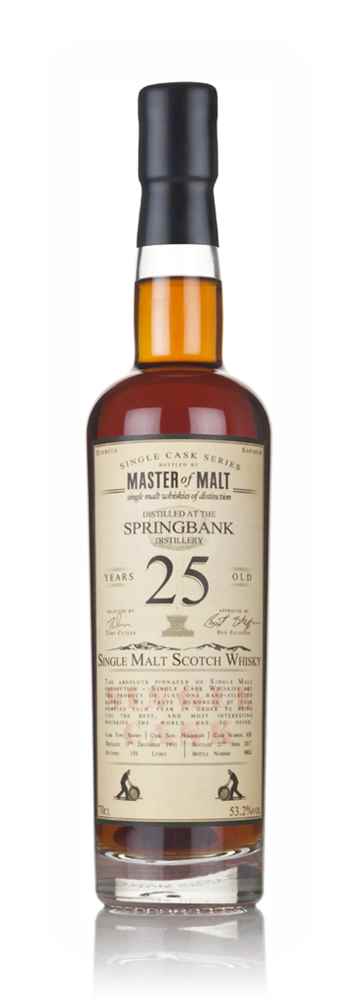 Springbank 25 Year Old 1991  - Single Cask (Master of Malt)