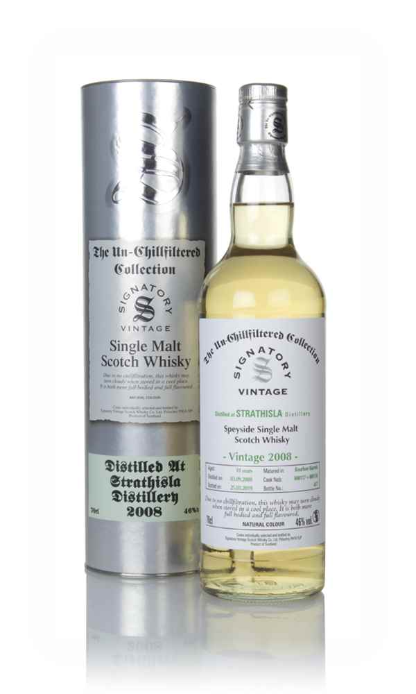 Strathisla 10 Year Old 2008 (casks 800117 & 800118) - Un-Chillfiltered Collection (Signatory)