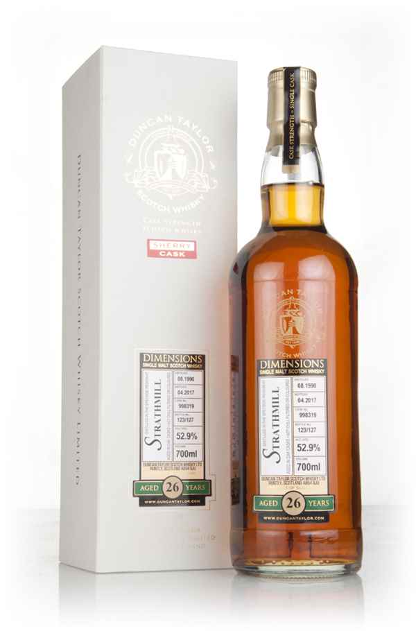 Strathmill 26 Year Old 1990 (cask 998319) - Dimensions (Duncan Taylor)