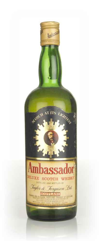 Ambassador Deluxe Scotch Whisky (black label) - 1970s