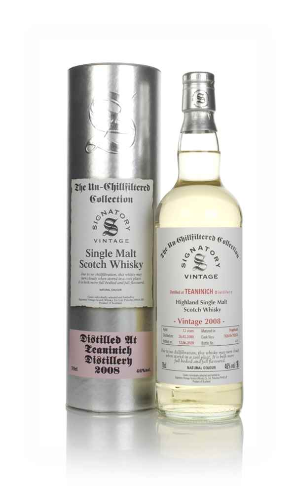 Teaninich 12 Year Old 2008 (casks 702610 & 702616) - Un-Chillfiltered Collection (Signatory)