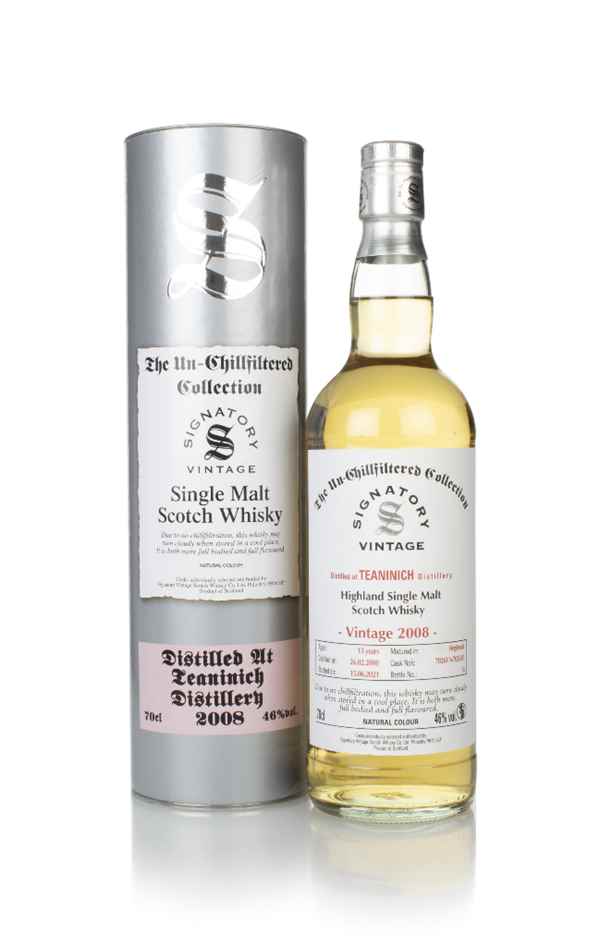 Teaninich 13 Year Old 2008 (casks 702611 & 702615) - Un-Chillfiltered Collection (Signatory)