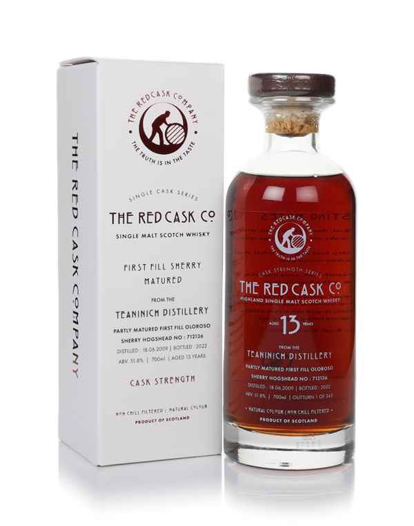 Teaninich 13 Year Old 2009 (cask 712136) - Single Cask Series (The Red Cask Company)