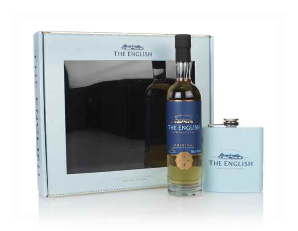 The English - Original Gift Pack with Hip Flask