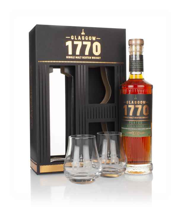 Glasgow 1770 - Peated Gift Pack with 2x Glasses