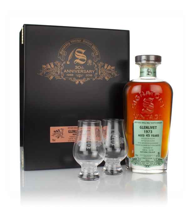 Glenlivet 45 Year Old 1973 (cask 12/1) - 30th Anniversary Gift Box (Signatory)