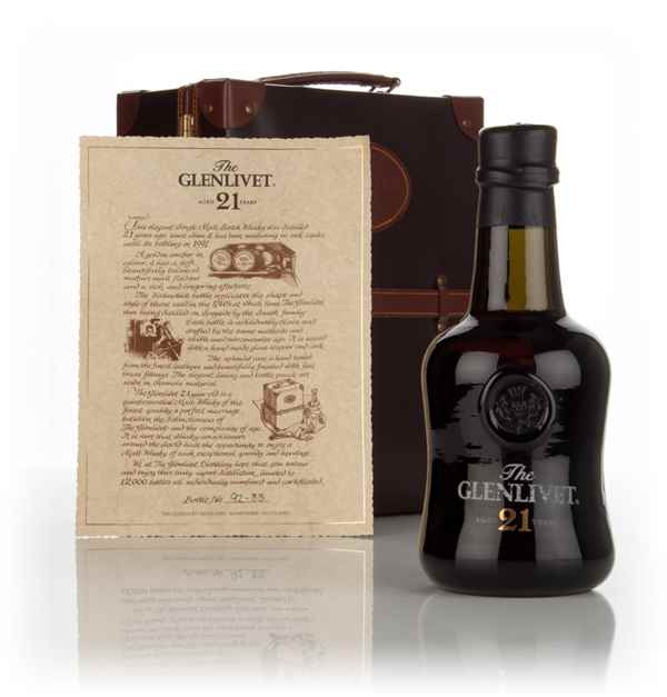 The Glenlivet 21 Year Old (with Leather Suitcase-Styled Presentation Case)