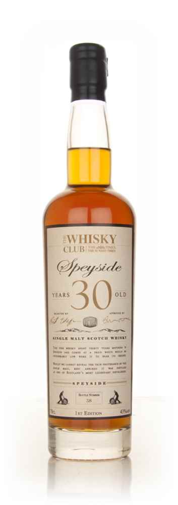 The Whisky Club 30 Year Old Speyside