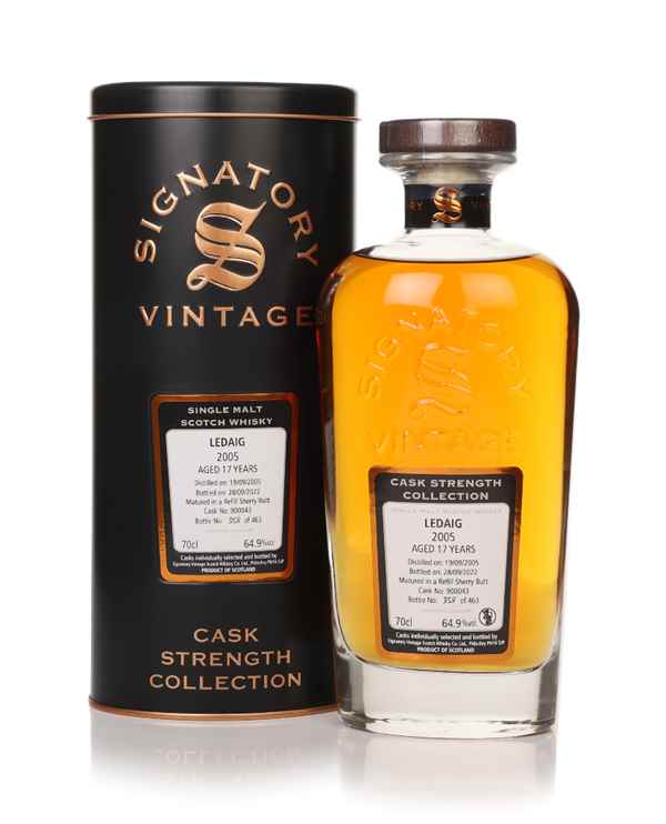 Ledaig 17 Year Old 2005 (cask 900043) - Cask Strength Collection (Signatory)