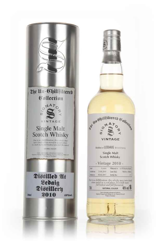 Ledaig 6 Year Old 2010 (casks 700314 & 700315) - Un-Chillfiltered Collection (Signatory)