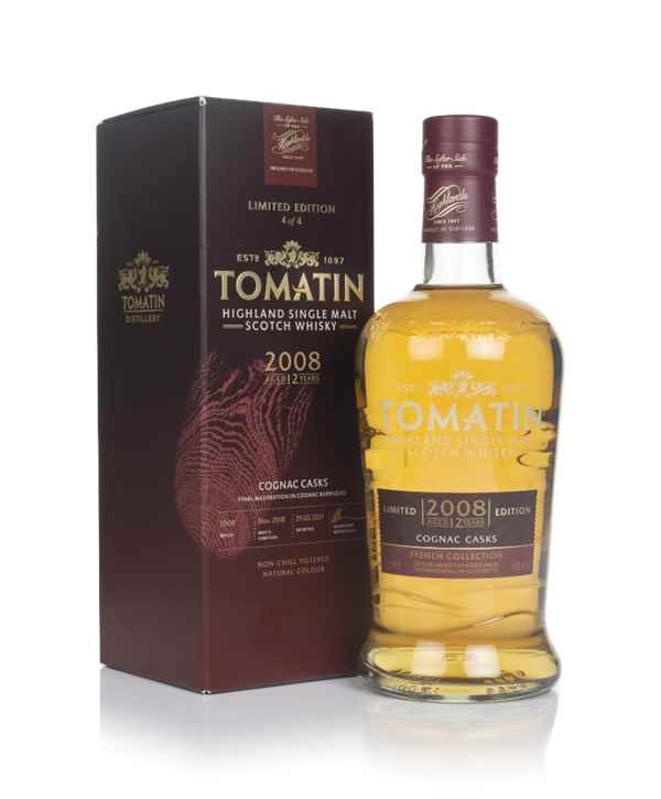 Tomatin 12 Year Old 2008 Cognac Cask Finish - French Collection