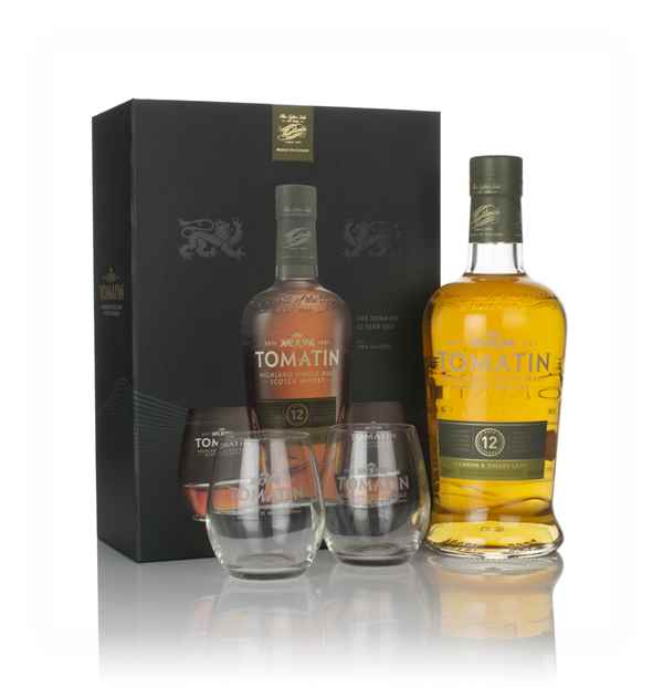 Tomatin 12 Year Old Gift Pack with 2x Glasses