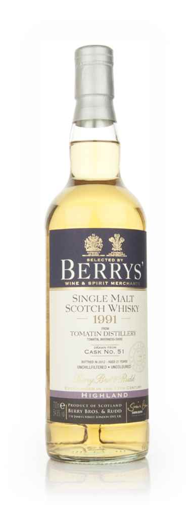 Tomatin 20 Year Old 1991 (Berry Bros. & Rudd)