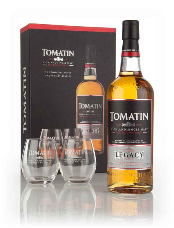 Tomatin Legacy Gift Pack with 2x Glasses (Old Bottling)