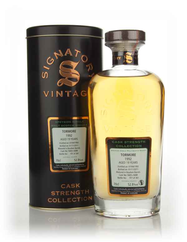 Tormore 19 Year Old 1992 (cask 5683+5688) - Cask Strength Collection (Signatory)
