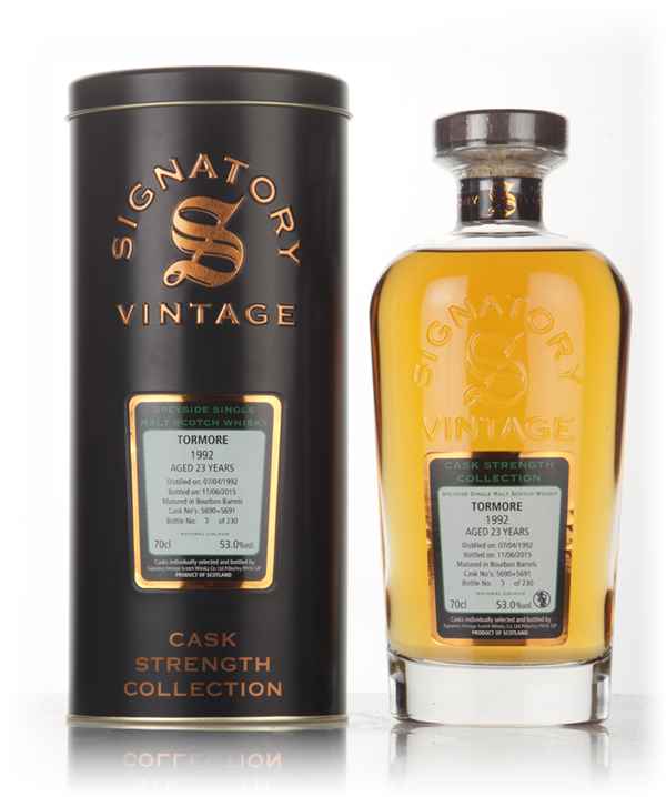 Tormore 23 Year Old 1992 (casks 5690 & 5691) - Cask Strength Collection (Signatory)