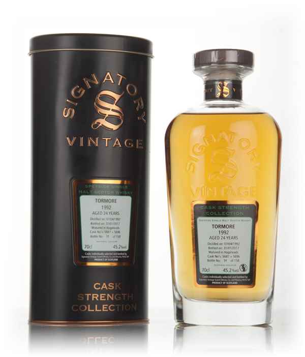 Tormore 24 Year Old 1992 (casks 5687 & 5696) - Cask Strength Collection (Signatory)