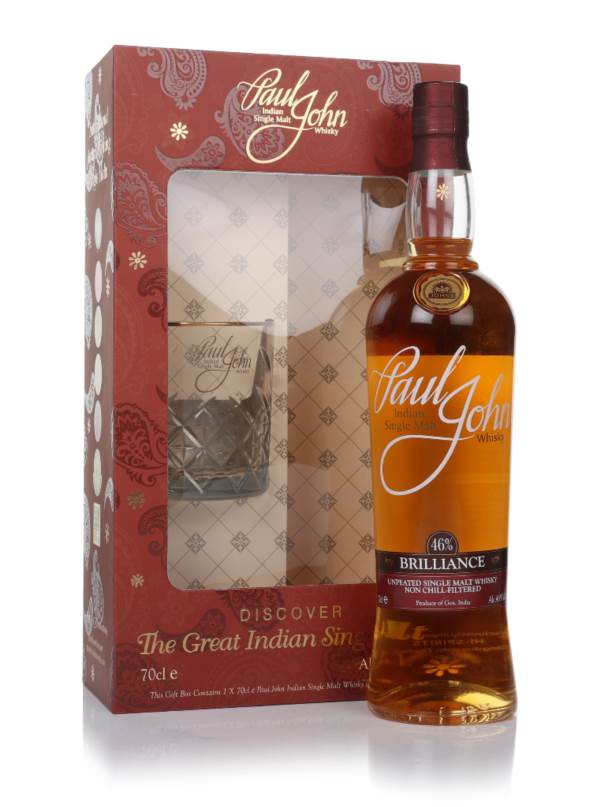 Paul John Brilliance Gift Pack with Glass product image