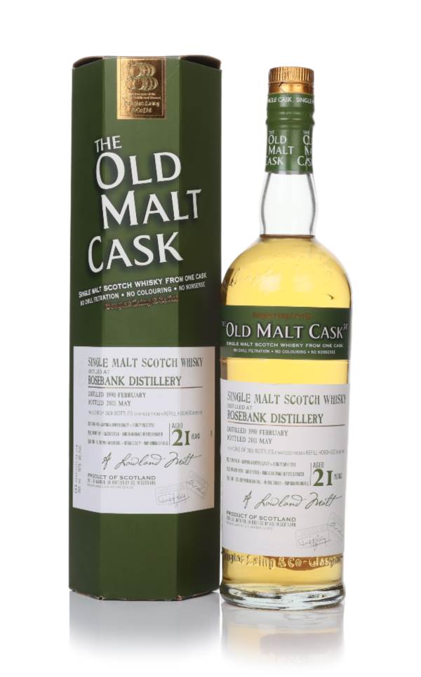 Rosebank 21 Year Old 1990 (cask 7181) - Old Malt Cask (Douglas Laing) product image