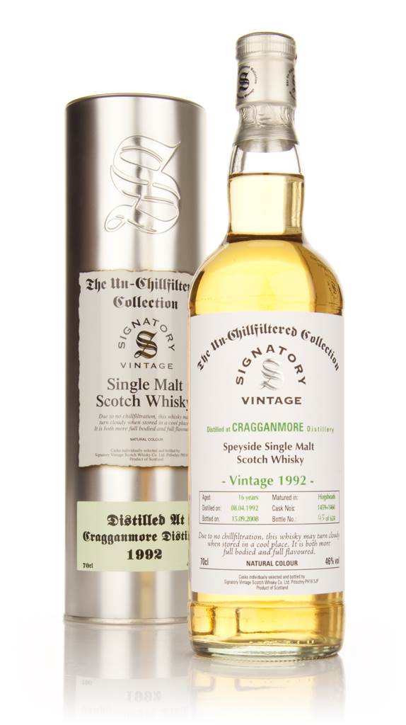 Cragganmore 16 Year Old 1992 - Un-Chillfiltered (Signatory) product image