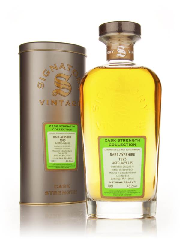 Rare Ayrshire 34 Year Old 1975 Cask 558 - Cask Strength Collection (Signatory) product image