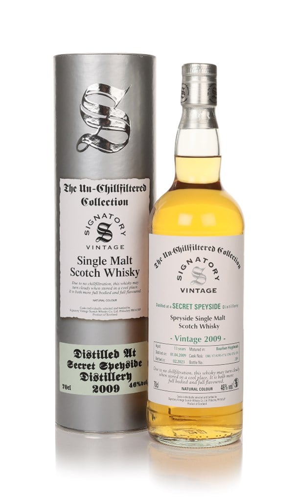 Secret Speyside 13 Year Old 2009 (cask DRU 17/A195-173/-174/-175/-176) - Un-Chillfiltered Collection (Signatory)