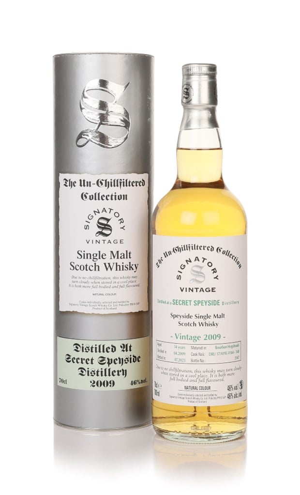 Secret Speyside 14 Year Old 2009 (cask DRU 17/A195 #144-148) - Un-Chillfiltered Collection (Signatory)