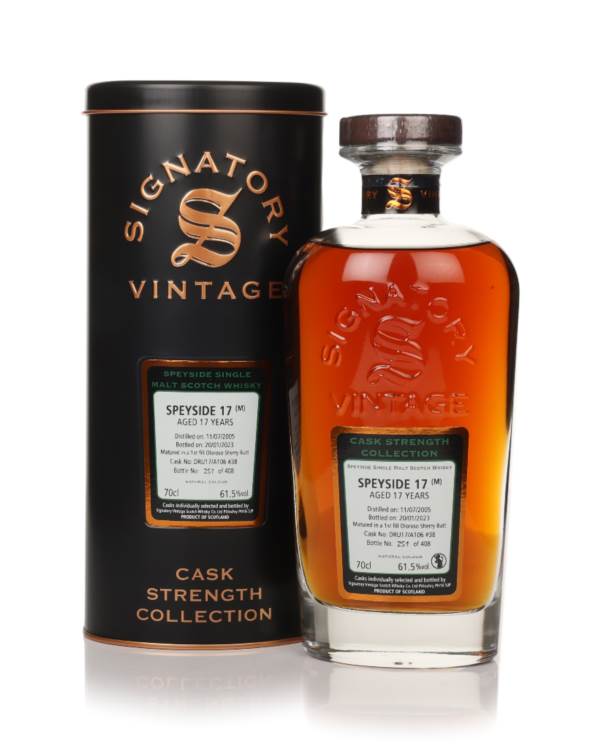 Secret Speyside 17 Year Old 2005 (cask #38) - Cask Strength Collection (Signatory) product image