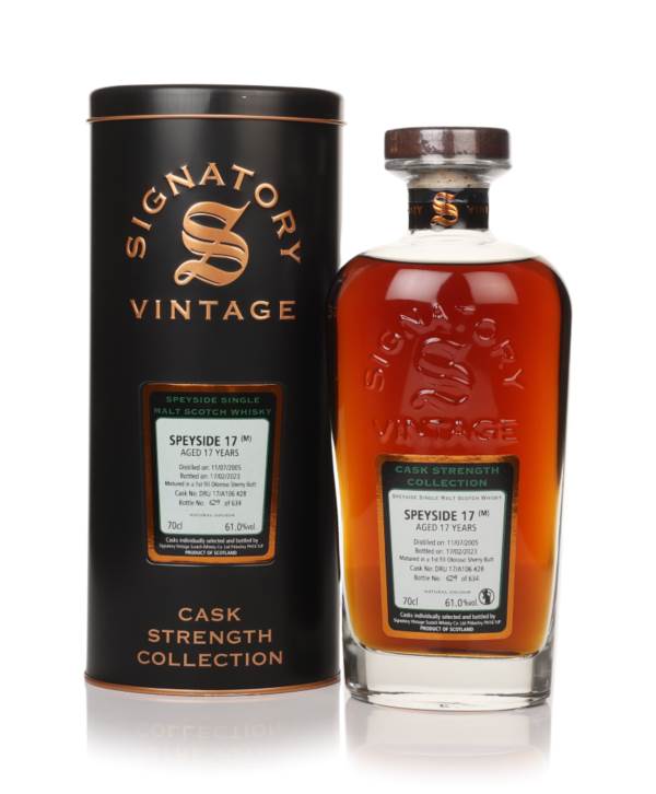 Secret Speyside 17 Year Old 2005 (cask DRU 17/A106 #28) - Cask Strength Collection (Signatory) product image