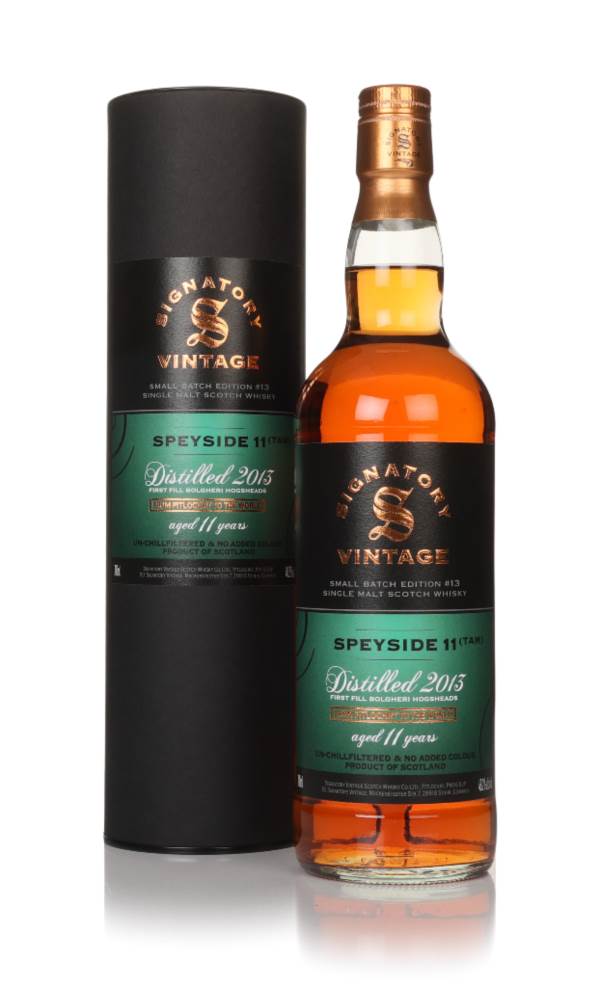 Speyside (TAM) 11 Year Old 2013 - Small Batch Edition #13 (Signatory) product image