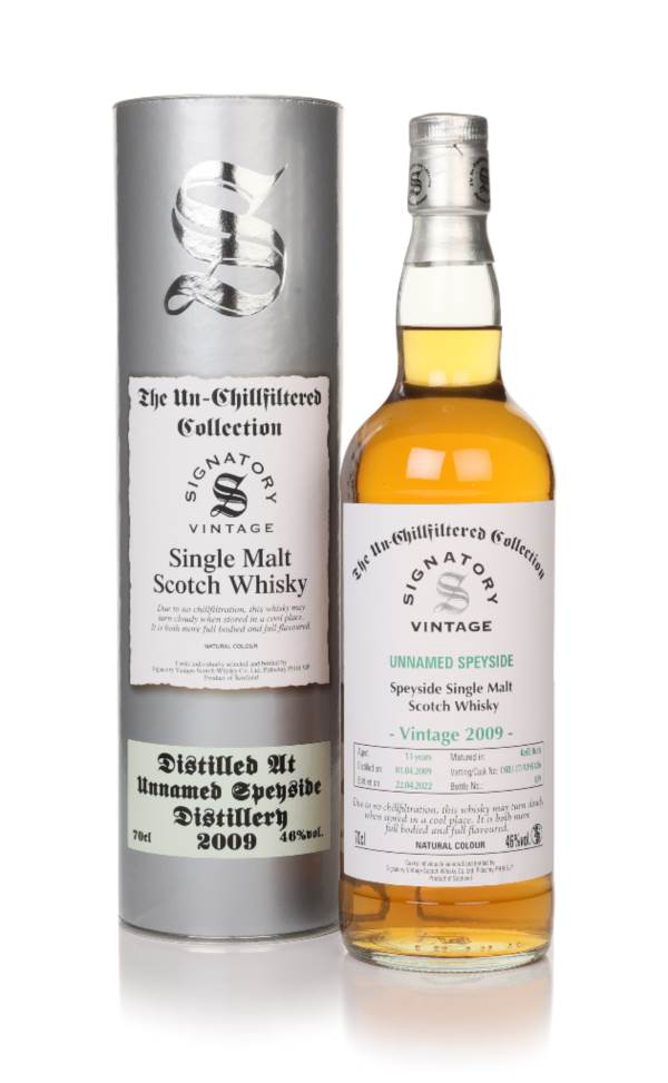 Unnamed Speyside 13 Year Old 2009 (cask DRU 17/A195 #36) - Un-Chillfiltered Collection (Signatory) product image