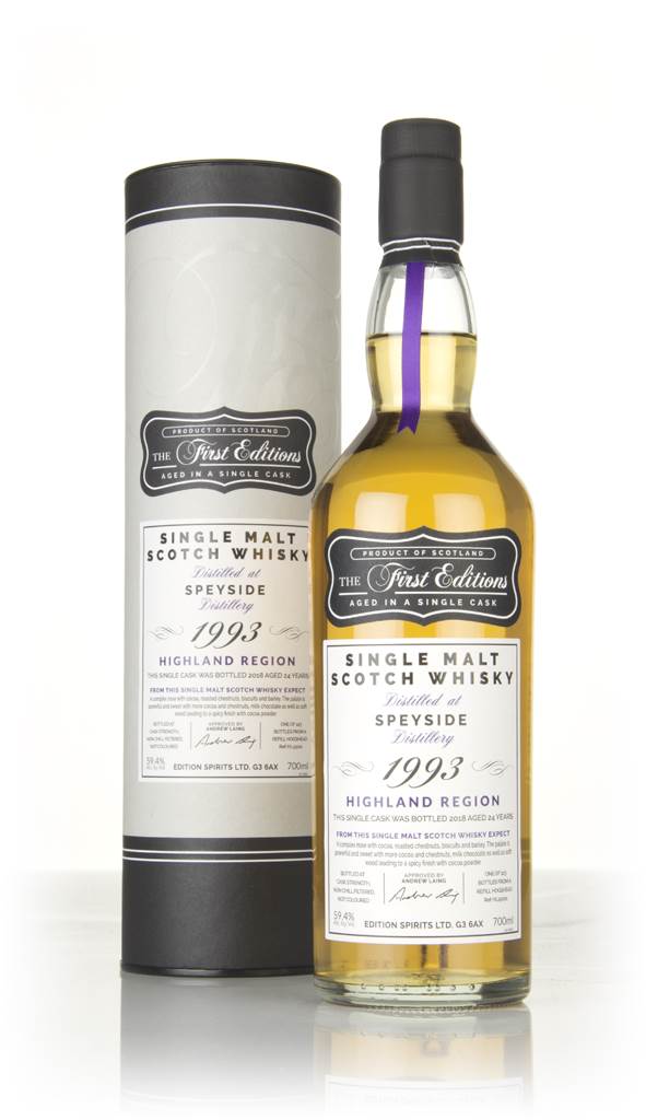 Speyside 24 Year Old 1993 (cask 15001) - The First Editions (Hunter Laing) product image