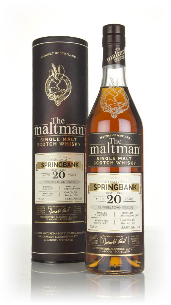 Springbank 20 Year Old 1997 (cask 290) - The Maltman product image