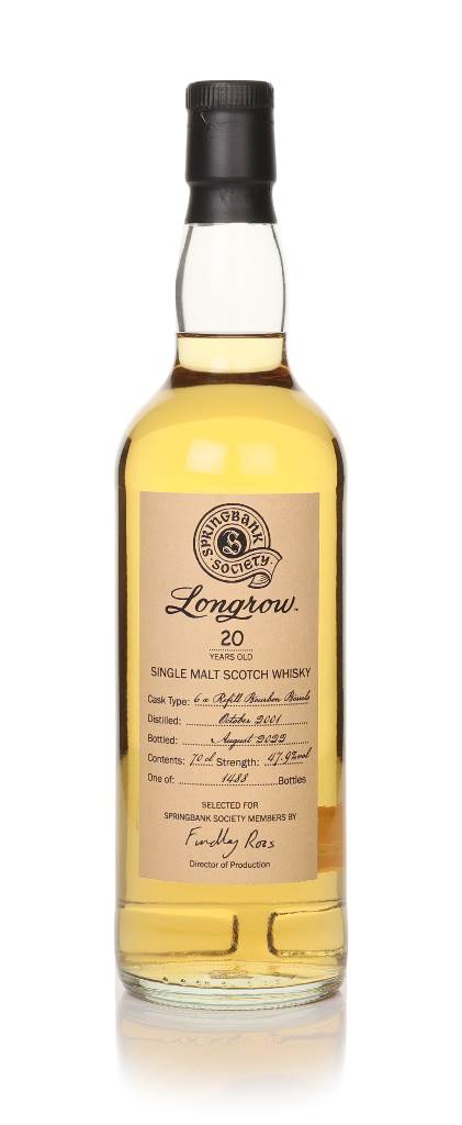 Longrow 20 Year Old 2001 - Springbank Society product image