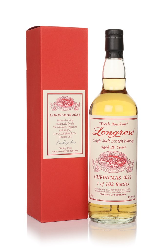 Longrow 20 Year Old Christmas 2021 - Fresh Bourbon