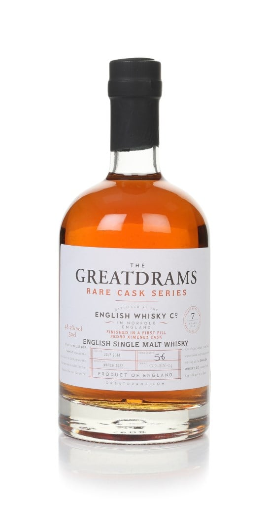 English Whisky Co. 7 Year Old 2014 (cask GD-EN-14) - Rare Cask Series (GreatDrams)