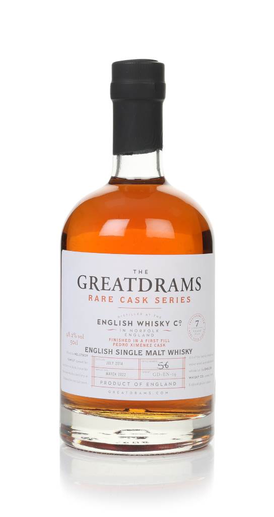 English Whisky Co. 7 Year Old 2014 (cask GD-EN-14) - Rare Cask Series (GreatDrams) product image