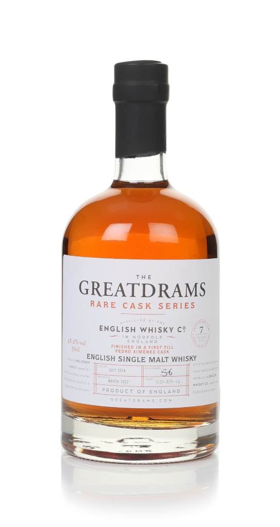 English Whisky Co. 7 Year Old 2014 (cask GD-EN-14) - Rare Cask Series (GreatDrams) product image
