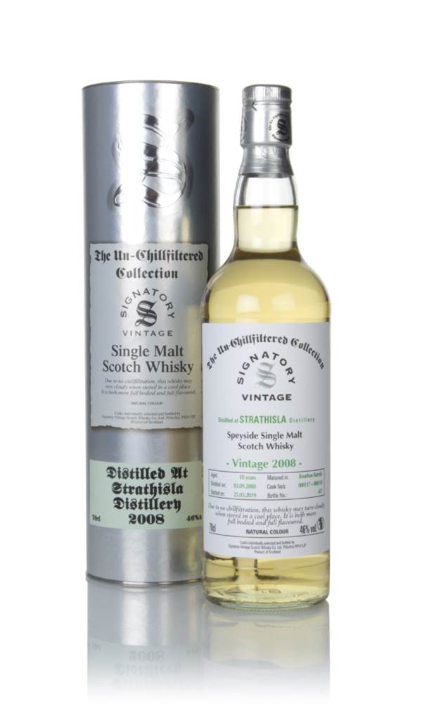 Strathisla 10 Year Old 2008 (casks 800117 & 800118) - Un-Chillfiltered Collection (Signatory) product image