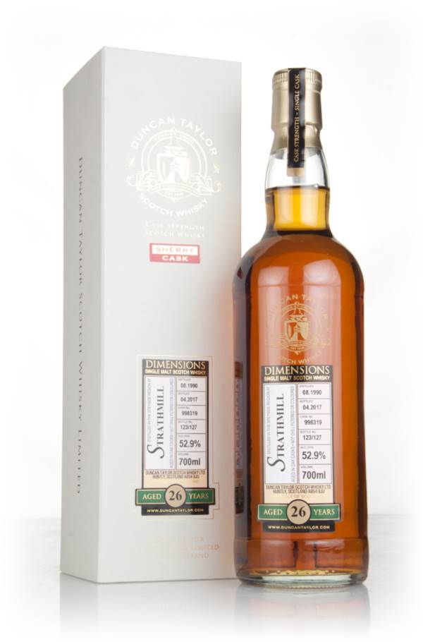 Strathmill 26 Year Old 1990 (cask 998319) - Dimensions (Duncan Taylor) product image