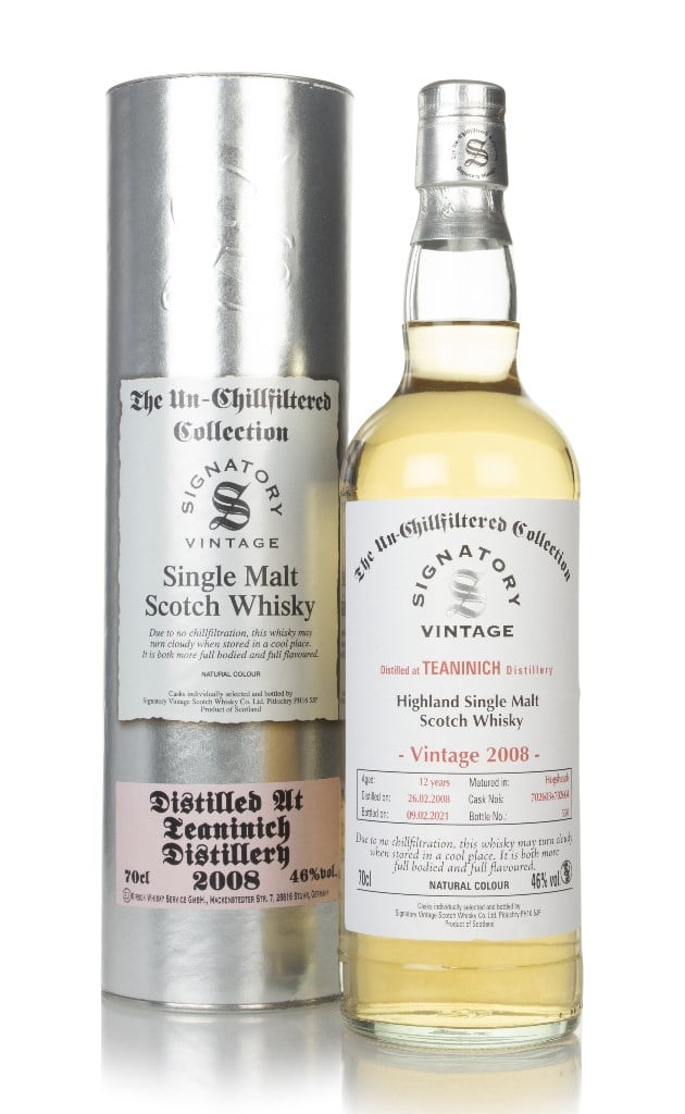 Teaninich 12 Year Old 2008 (casks 702603 & 702604) - Un-Chillfiltered Collection (Signatory)