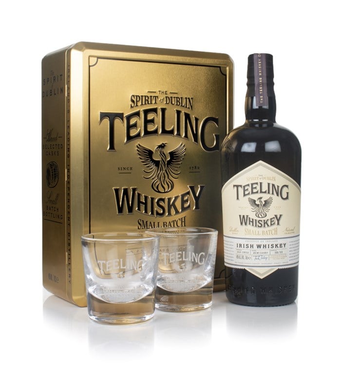 Teeling Small Batch Gold Presentation Tin Gift Pack with 2x Glasses