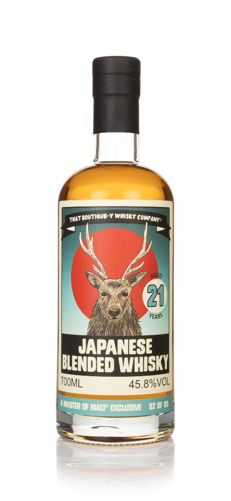 Japanese Blended Whisky 21 Year Old (That Boutique-y Whisky Company) (Master of Malt Exclusive) (No Box / Torn Label) product image
