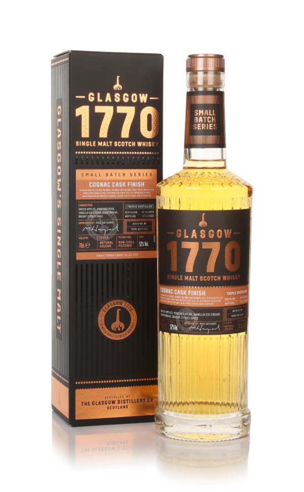 Glasgow 1770 Cognac Cask Finish (Triple Distilled) product image