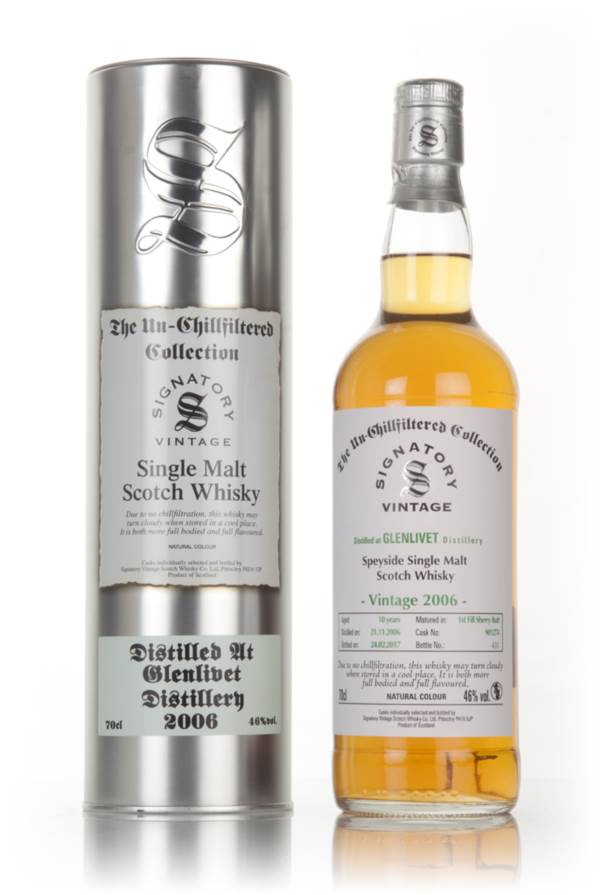 Glenlivet 10 Year Old 2006 (cask 901274) - Un-Chillfiltered Collection (Signatory) product image