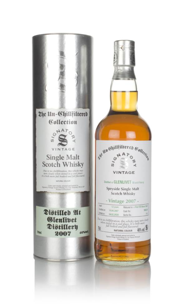 Glenlivet 12 Year Old 2007 (cask 900238) - Un-Chillfiltered Collection (Signatory) product image