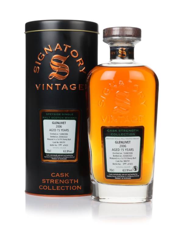 Glenlivet 15 Year Old 2006 (cask 900791) - Cask Strength Collection (Signatory) product image