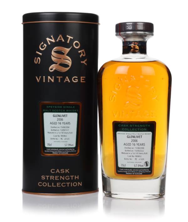 Glenlivet 16 Year Old 2006 (cask 900802) - Cask Strength Collection (Signatory) product image
